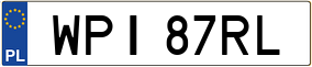 Trailer License Plate